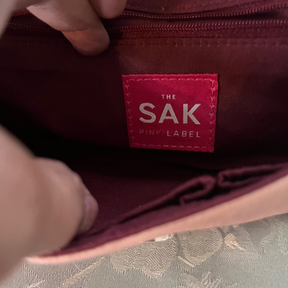 The Sak Rose Gold Embellished Leather Shoulder Bag - Picture 9 of 13